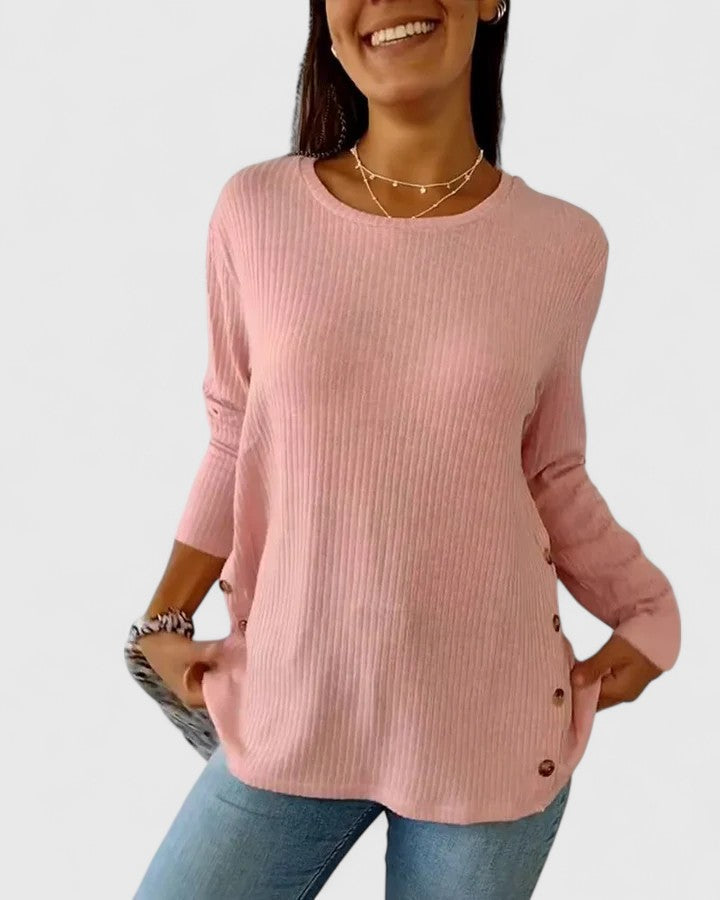 Riley Sophisticated Crew Neck Top