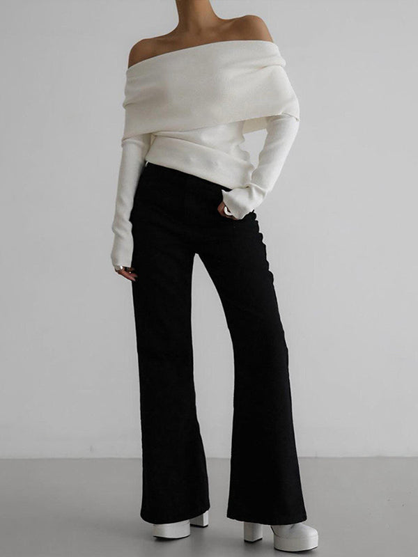Erica Elegant Off-Shoulder Sweater