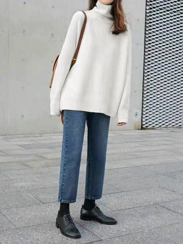 Cozy Heather Turtleneck Sweater