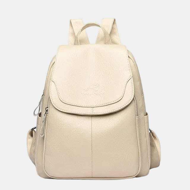 Isabella Anti-Theft Leather Backpack