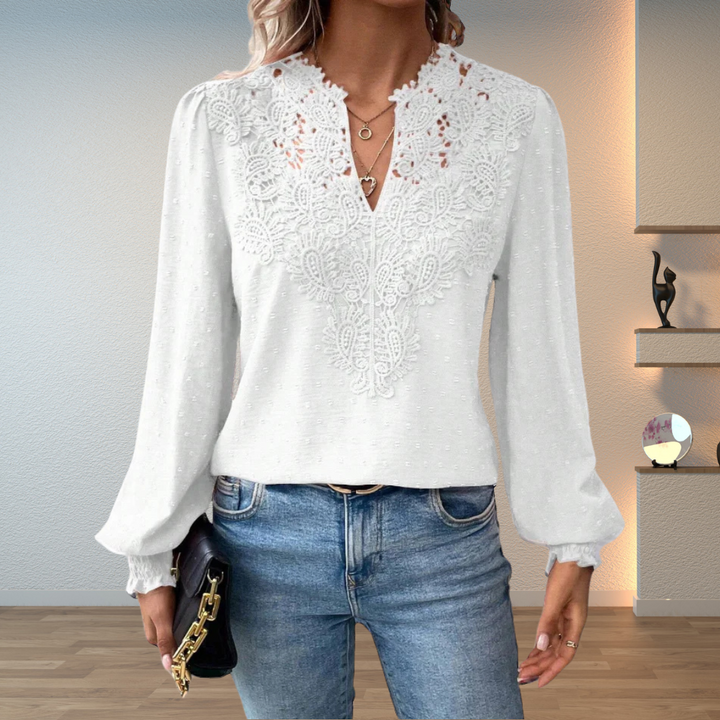 Louise Lace-Detail Sweater