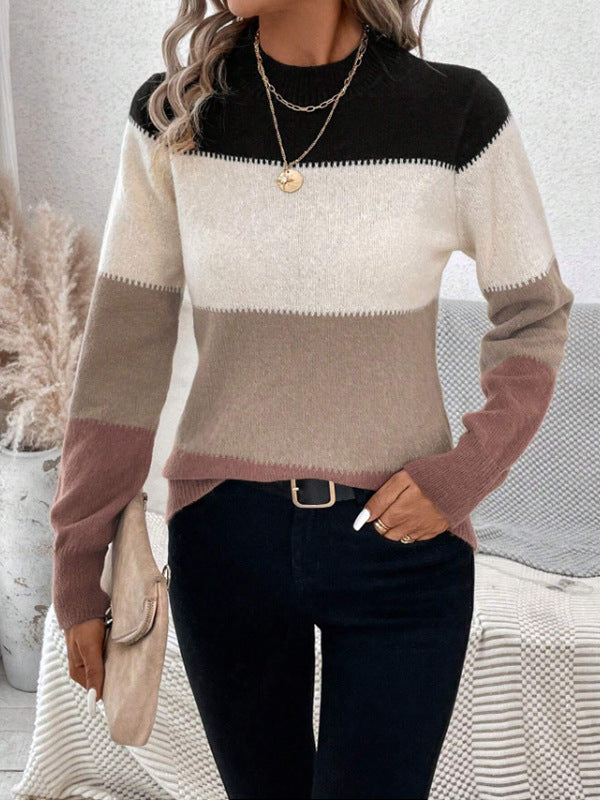 Zoey Colorblock Knit Sweater