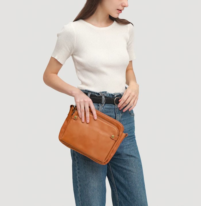 Jennie Chic Triple-Layer Crossbody Bag