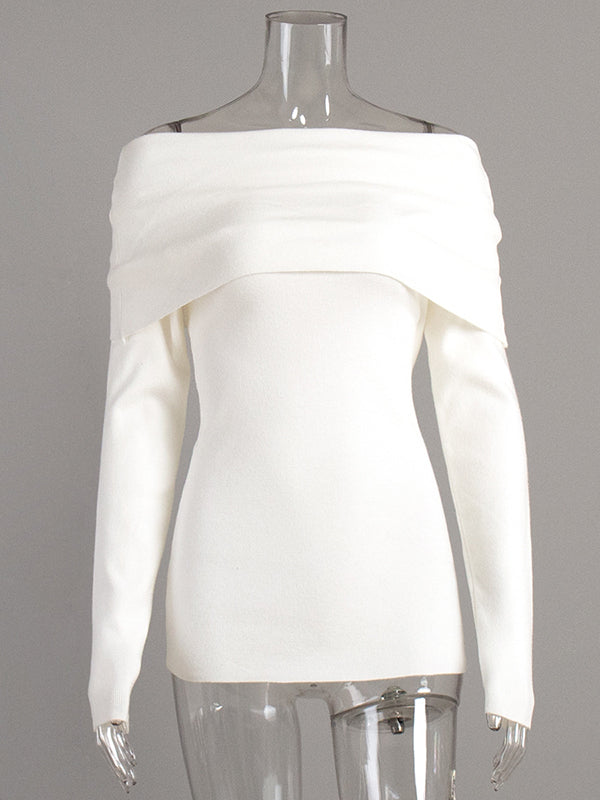 Erica Elegant Off-Shoulder Sweater