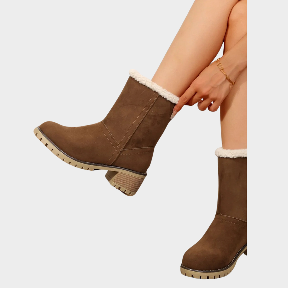 Brynn Stylish Mid-Heel Winter Boots