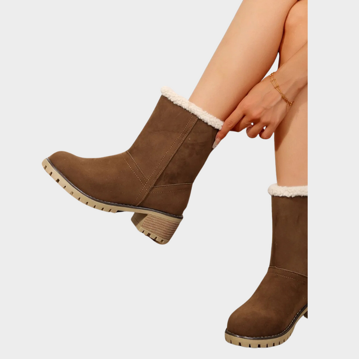 Brynn Stylish Mid-Heel Winter Boots