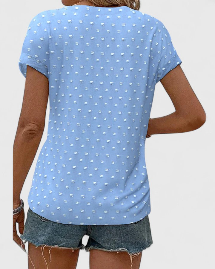 Miles Comfortable V-Neck Blouse