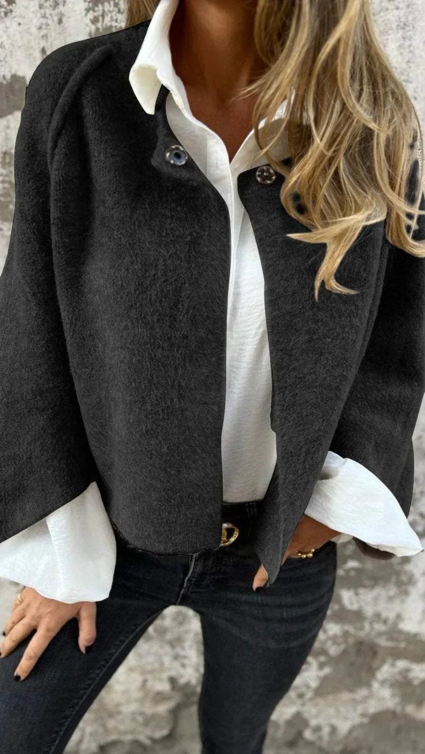 Celeste Round Neck Wool Coat