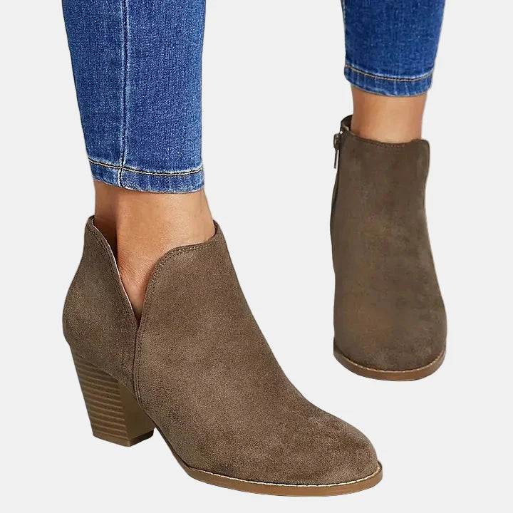 Hailey Chunky Heel Ankle Boots