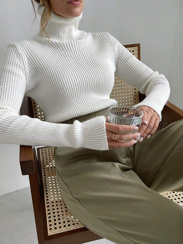 Celeste Ribbed Turtleneck Sweater