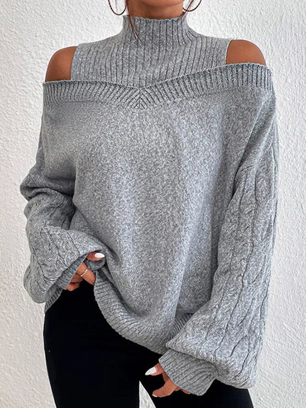 Bonnie Off-the-Shoulder Cutout Sweater