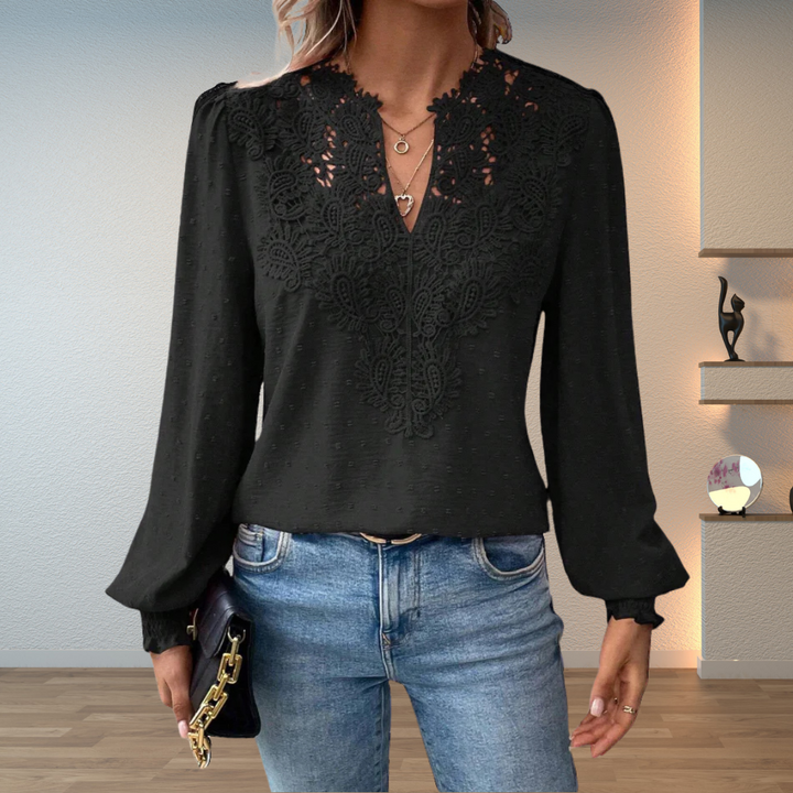Louise Lace-Detail Sweater