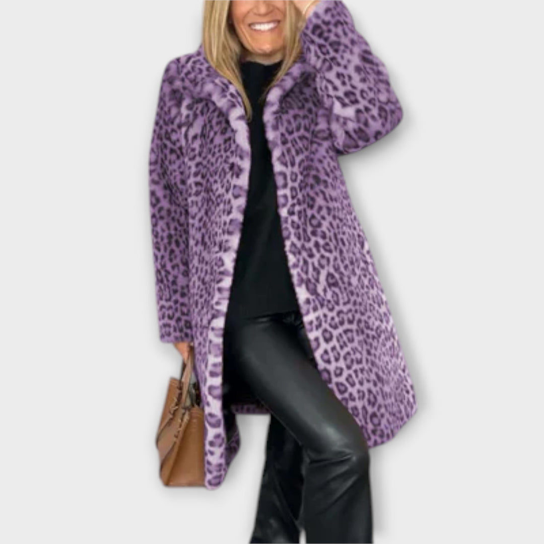 Amara Leopard Print Coat