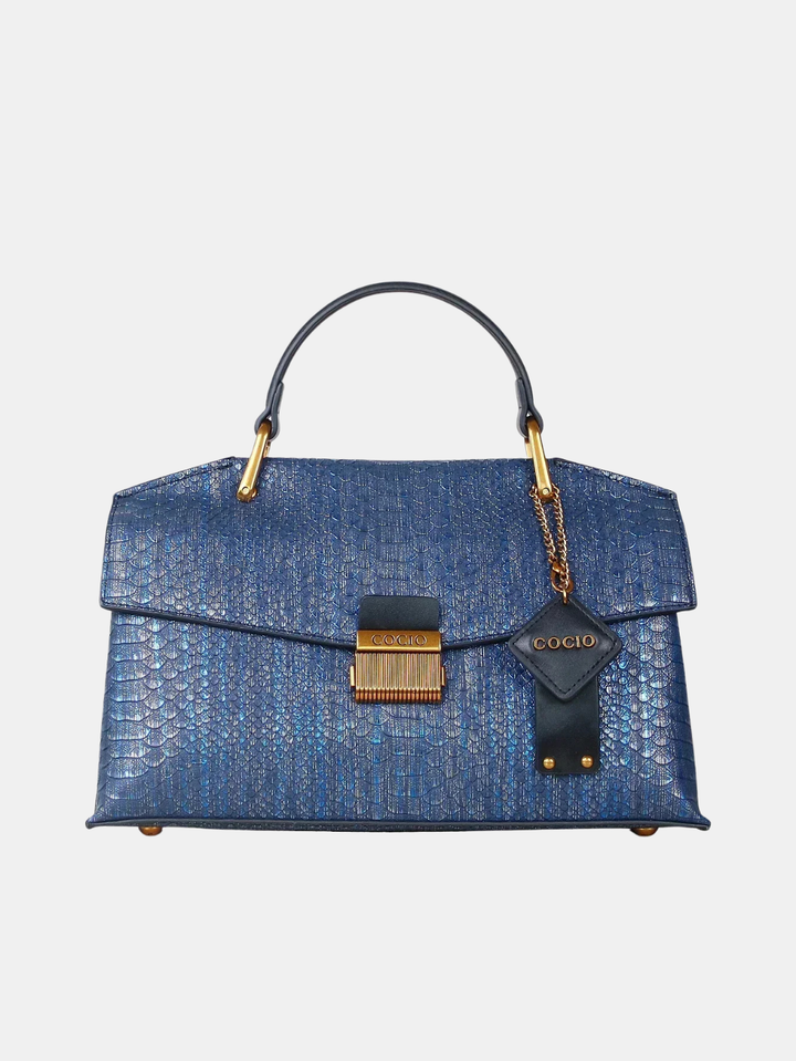Clarissa Python Tote