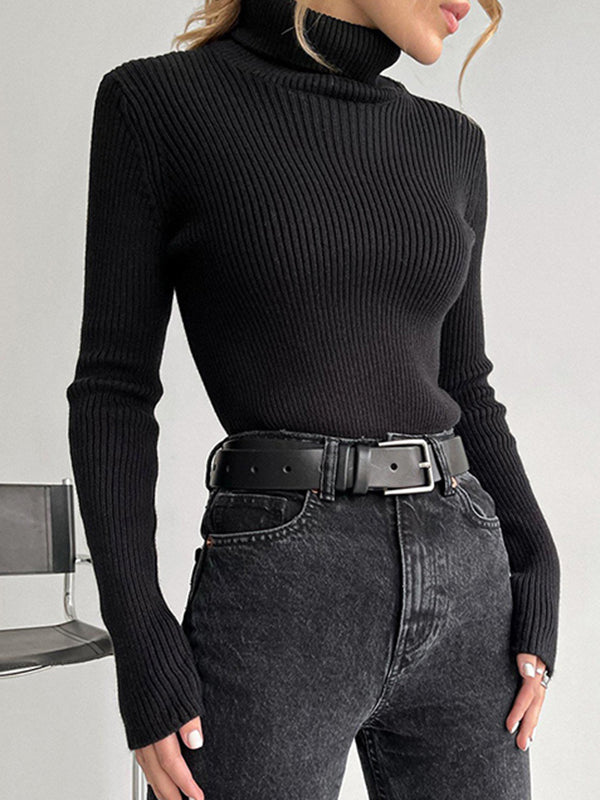 Celeste Ribbed Turtleneck Sweater