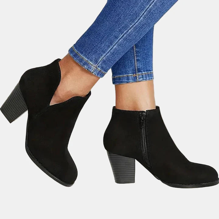 Hailey Chunky Heel Ankle Boots