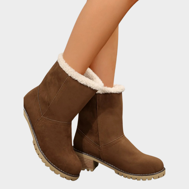 Brynn Stylish Mid-Heel Winter Boots