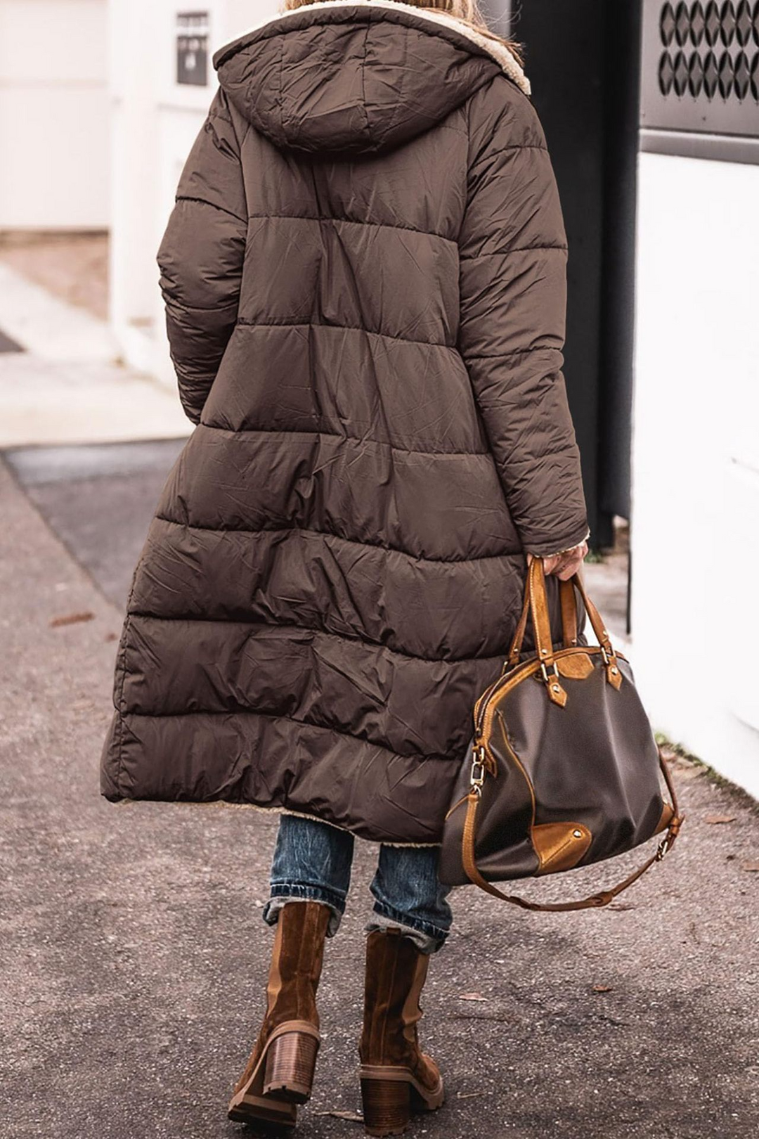 Johna Reversible Sherpa Coat Luxe