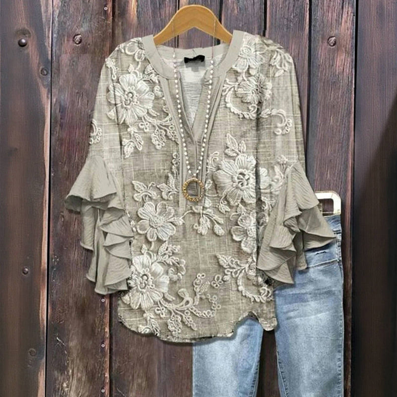 Elizabeth Chic Floral Blouse