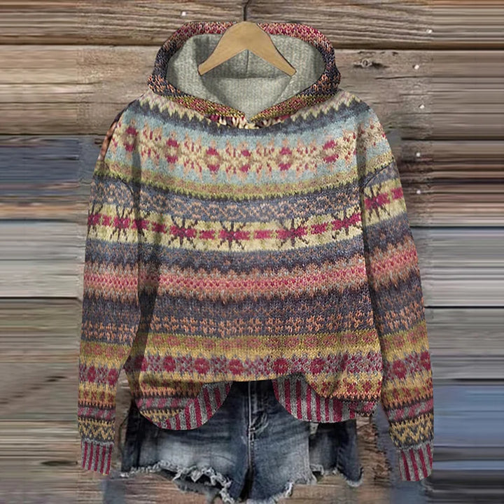 Gaby Vintage Ethnic-Inspired Hoodie