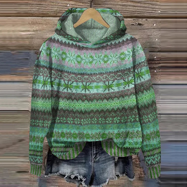 Gaby Vintage Ethnic-Inspired Hoodie