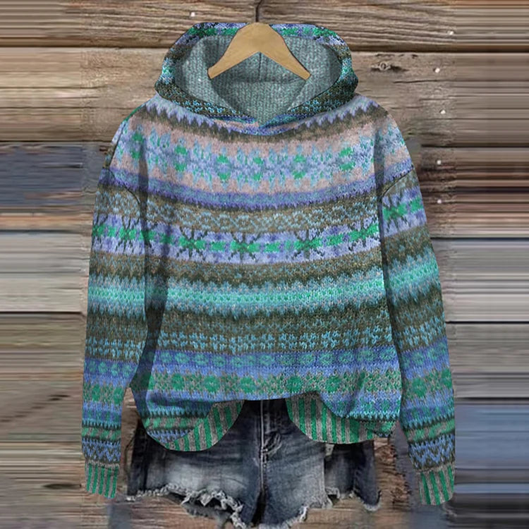 Gaby Retro Ethnic Hoodie
