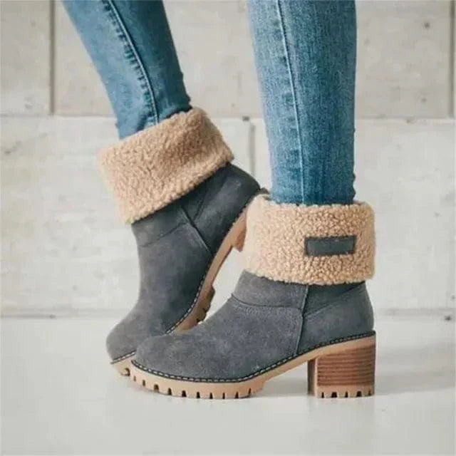 Wool Mid-Calf Boots