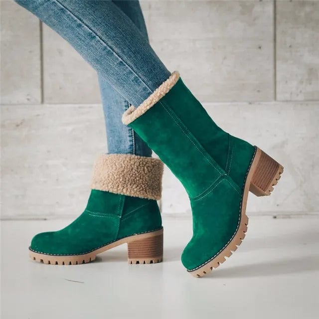 Wool Mid-Calf Boots