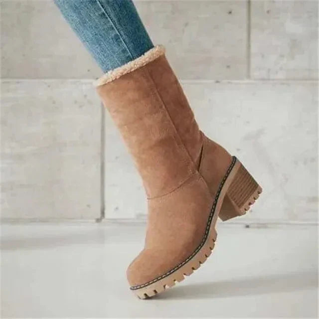 Wool Mid-Calf Boots