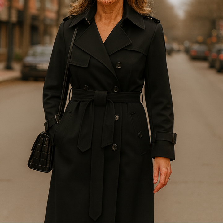 Chic Jade Trench Coat