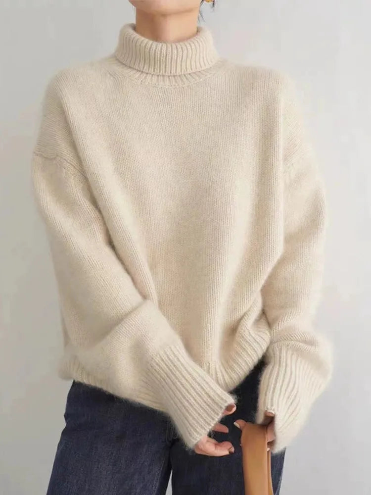 Amaya Premium Cashmere Turtleneck Sweater