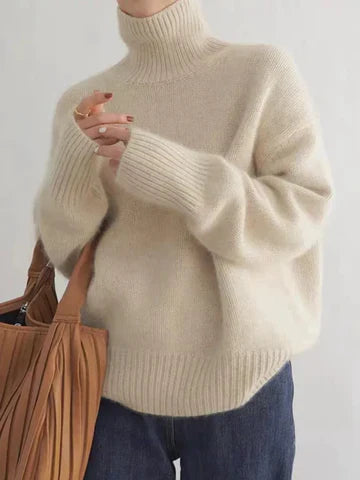 Amaya Premium Cashmere Turtleneck Sweater