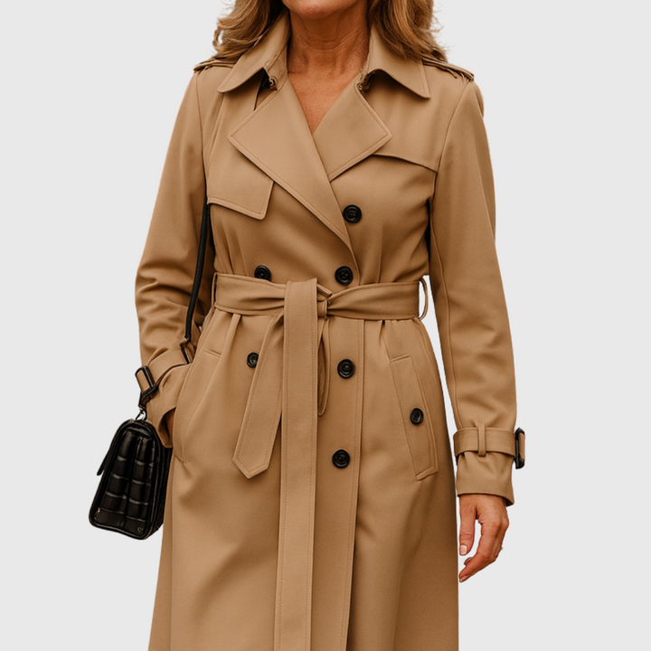 Chic Jade Trench Coat