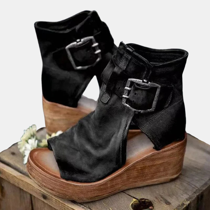 Evelina Suede Ridge Boots