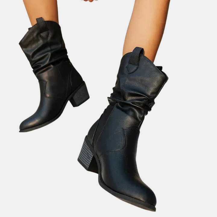 Camille Premium Leather Ankle Boots