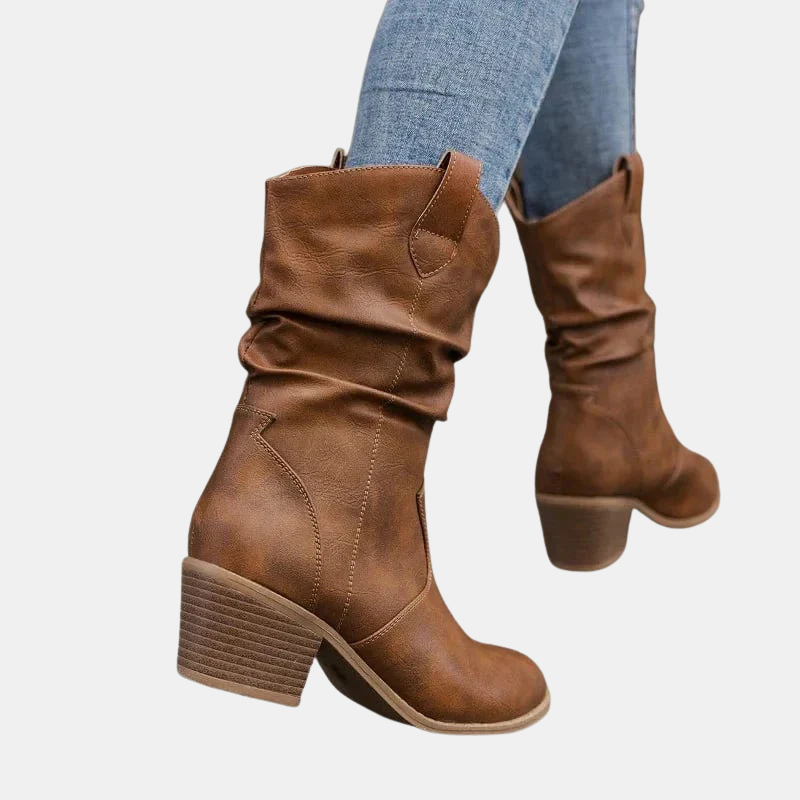 Camille Premium Leather Ankle Boots
