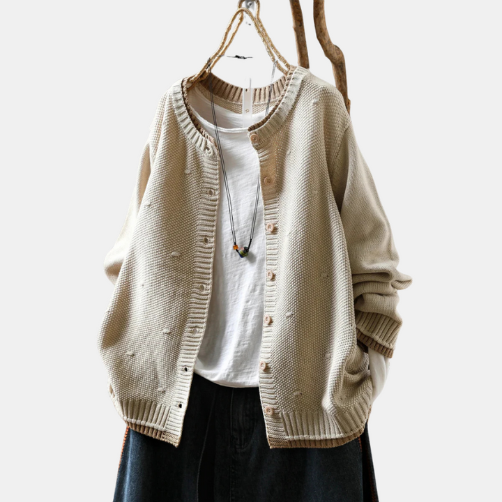 Celine Woven Knit Cardigan