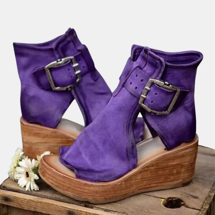 Evelina Suede Ridge Boots
