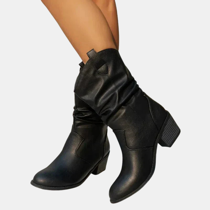 Camille Premium Leather Ankle Boots