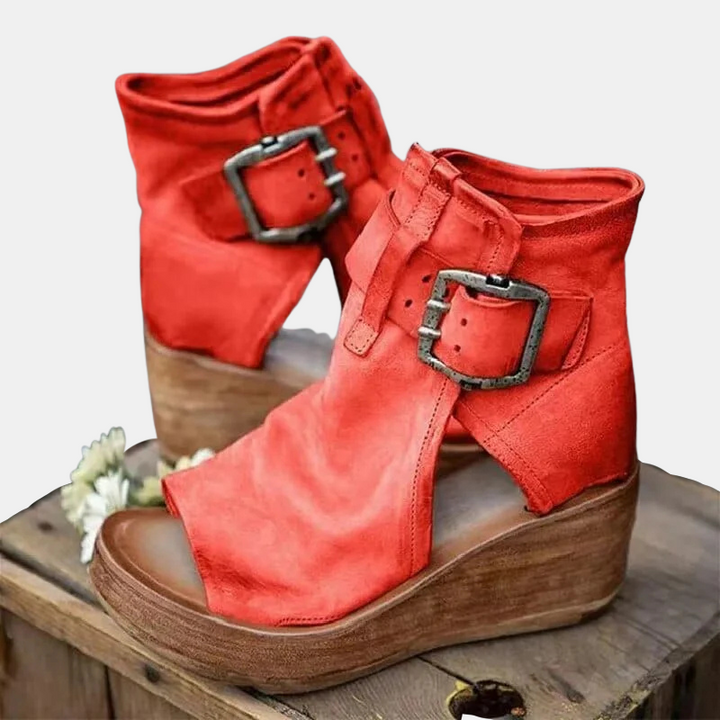 Evelina Suede Ridge Boots