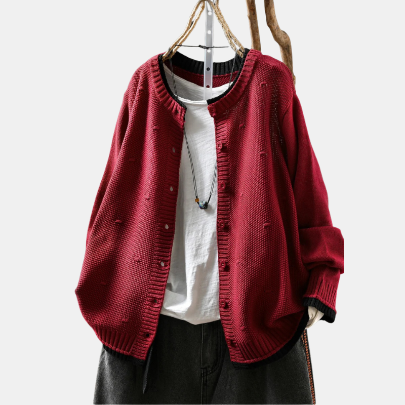 Celine Woven Knit Cardigan