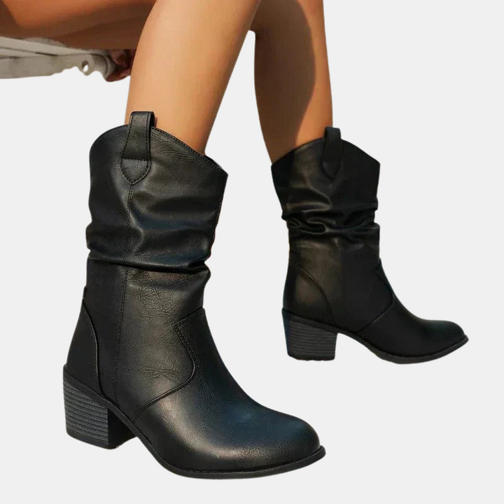 Camille Premium Leather Ankle Boots