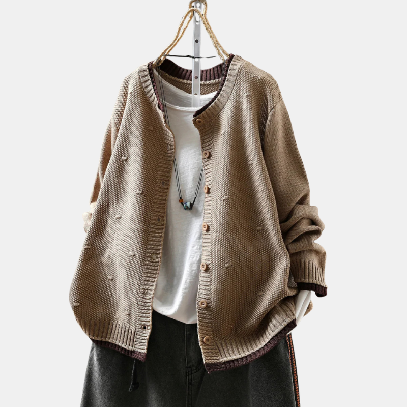 Celine Woven Knit Cardigan