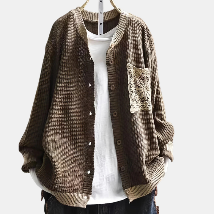 Evangeline Cozy Knit Pocket Cardigan