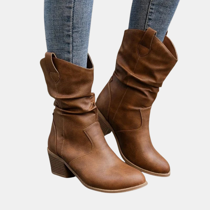 Camille Premium Leather Ankle Boots