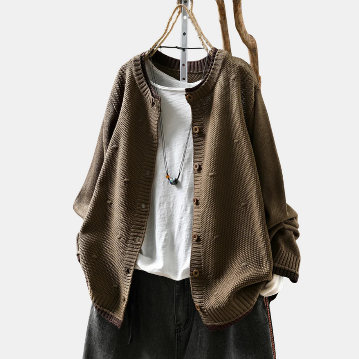 Celine Woven Knit Cardigan