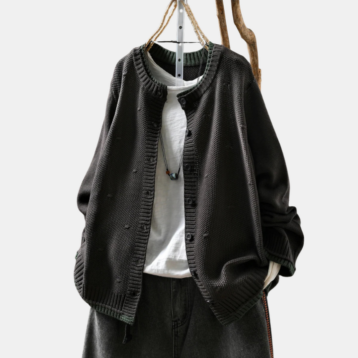 Celine Woven Knit Cardigan