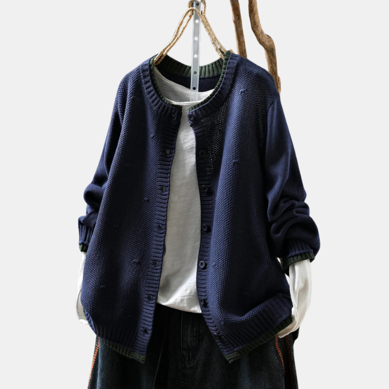 Celine Woven Knit Cardigan