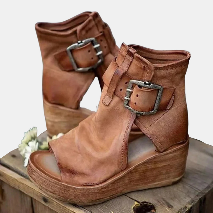 Evelina Suede Ridge Boots