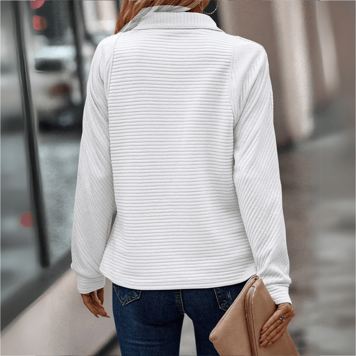 Kathleen Casual Zip-Up Sweater